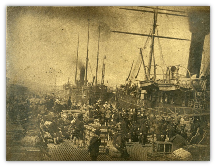 The Imperial Guards Division went aboard Satsumamaru in 1895
